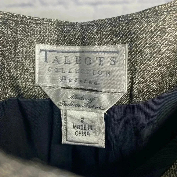 Talbot Vintage Metallic Lined Wool Blend Ankle Pants - Picture 7 of 8